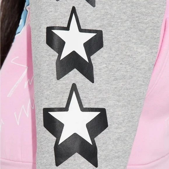 NWT FIRST ROW COLOR BLOCK COMBO ALL OVER GRAPHIC PRINT PUFF PRINT HOODIE XL - Picture 8 of 11